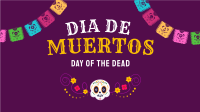 Festive Dia De Los Muertos Facebook event cover Image Preview