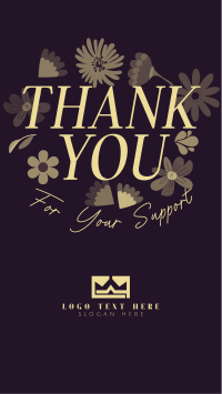 Floral Thank You Instagram reel Image Preview
