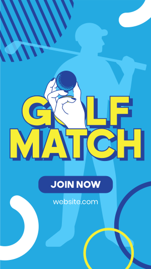 Golf Match Instagram story Image Preview