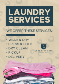 Laundry Bubbles Poster Design