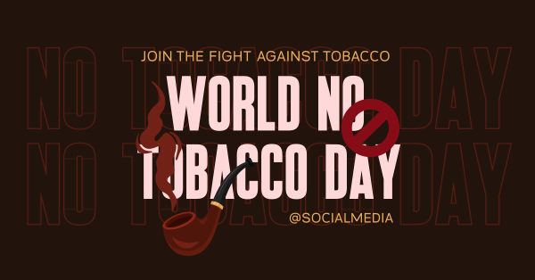 Fight Against Tobacco Facebook Ad Design