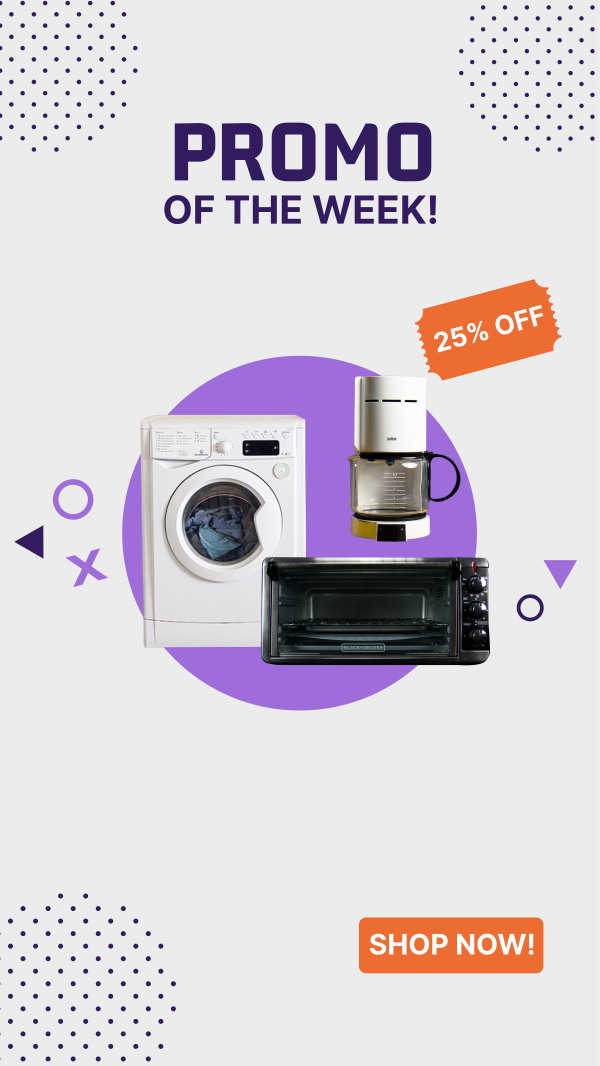 Appliance Store Promo  Instagram Story Design Image Preview