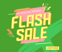 Flash Sale Promo Facebook Post Design