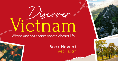 Vietnam Travel Tour Scrapbook Facebook ad Image Preview
