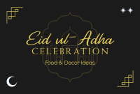 Blessed Eid ul-Adha Pinterest Cover Design