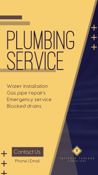 Corporate Plumbing Service TikTok Video Image Preview