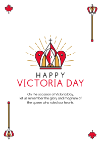 Happy Victoria Day Poster Design