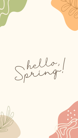 Hey Hello Spring Instagram story Image Preview