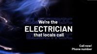 Electrician Service Facebook Event Cover Design