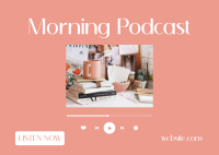 Morning Podcast Postcard Design