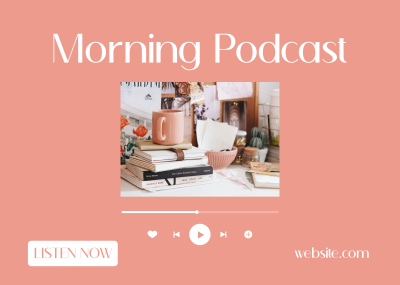 Morning Podcast Postcard Image Preview
