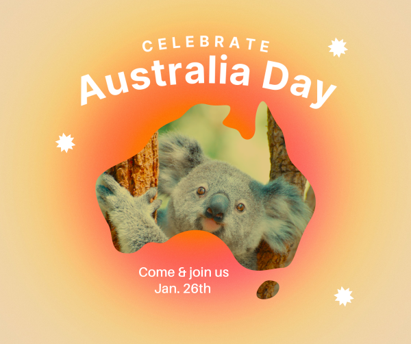 Australian Koala Facebook Post Design Image Preview