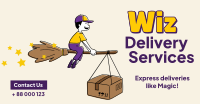 Wiz delivery services Facebook Ad Design