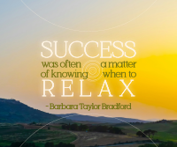 Relax Motivation Quote Facebook post Image Preview