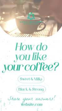 Coffee Customer Engagement Instagram Story Design