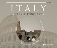 Italy Itinerary Facebook post Image Preview