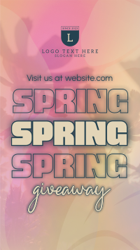 Exclusive Spring Giveaway Instagram story Image Preview