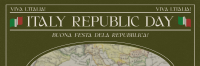 Retro Italian Republic Day Twitter Header Image Preview