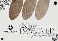 Modern Nostalgia Passover Postcard Design