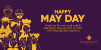 Happy May Day Workers Twitter post Image Preview