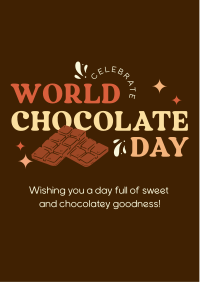 Today Is Chocolate Day Flyer Design