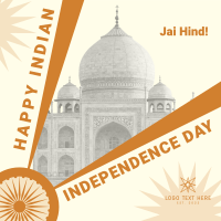 Indian Flag Independence Instagram Post Design