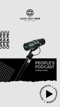 People's Podcast Facebook Story Design
