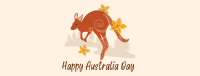 Kangaroo Australia Day Facebook cover Image Preview