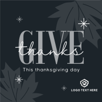 Minimalist Thanksgiving Instagram Post Design