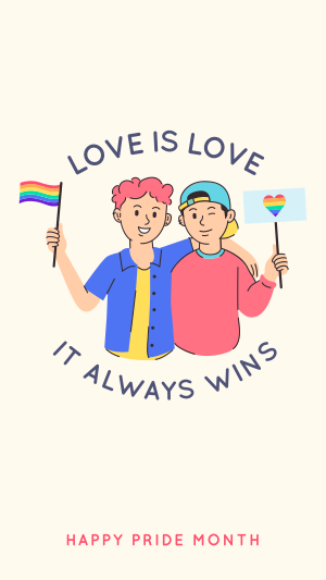 Love is Love Instagram story Image Preview