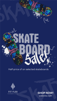 Streetstyle Skateboard Sale Facebook story Image Preview