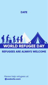Welcome Refugee Day Instagram Story Design