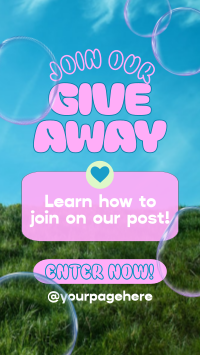 Giveaway Quirky Bubbles YouTube short Image Preview