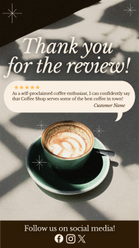 Minimalist Coffee Shop Review Video Image Preview