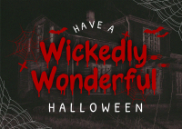 Spooky Halloween Quotes Postcard Image Preview