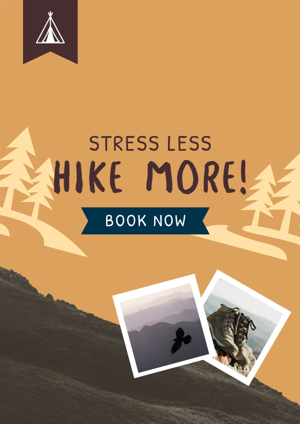 Mountain Hiking Adventure Flyer Design Image Preview