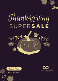 Thanksgiving Pumpkin Sale Flyer Image Preview