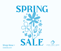  Flower Spring Sale Facebook Post Design