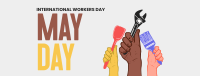 Celebrate Our Heroes on May Day Facebook Cover Design