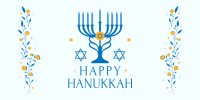 Hanukkah Festival of Lights Twitter Post Design
