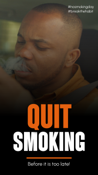 Quit Smoking Today Instagram story Image Preview