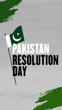 Pakistan Resolution Facebook Story Design