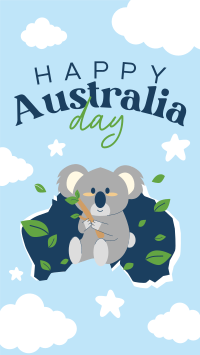 Koala Australia Day YouTube short Image Preview