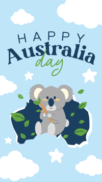 Koala Australia Day YouTube Short Image Preview