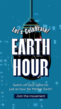 Earth Hour Light Bulb YouTube Short Image Preview