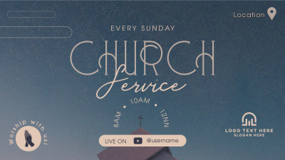 Worship with us Facebook event cover Image Preview