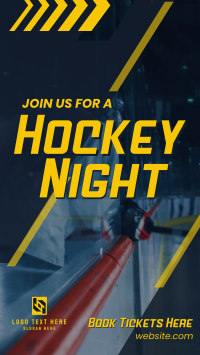 Ice Hockey Night Instagram reel Image Preview