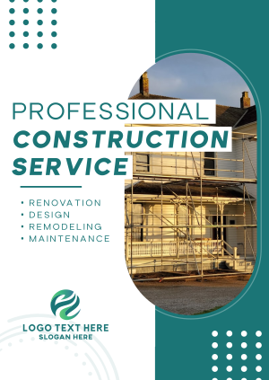 Modern Construction Service Poster Image Preview