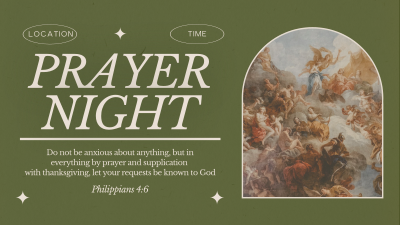 Rustic Prayer Night Facebook event cover Image Preview