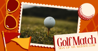 Midcentury Modern Golf Match Facebook Ad Design